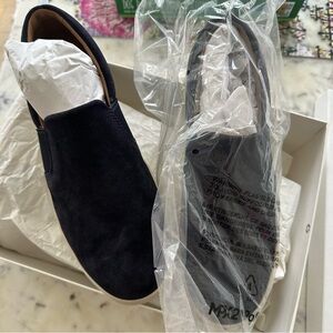 Vince slip on sneakers. Navy suede. Never worn with box/packaging. US men size 9